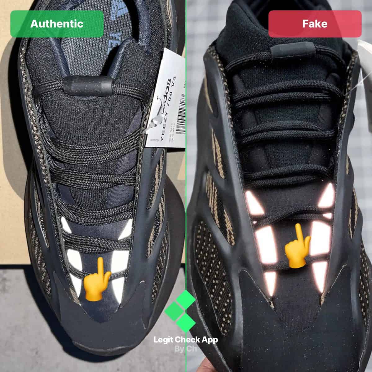 how to see fake yeezy 700 v3 clay brown