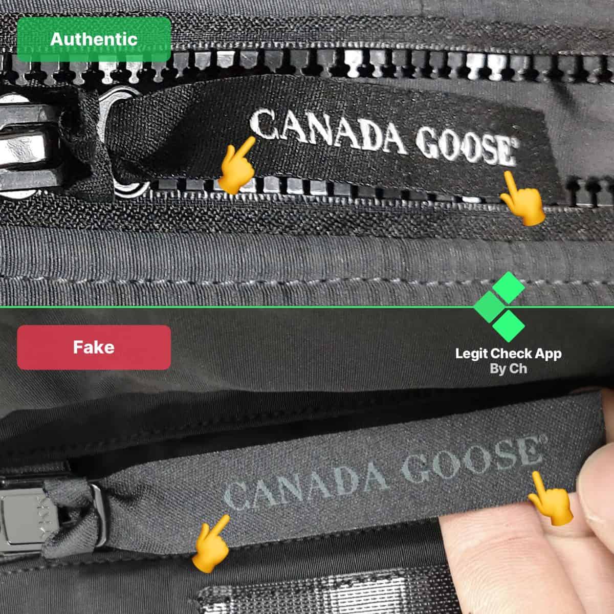 canada goose black badge real vs fake guide