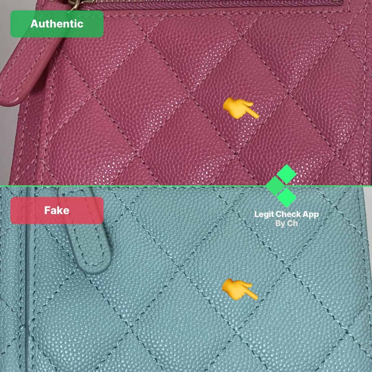 fake vs real chanel wallets