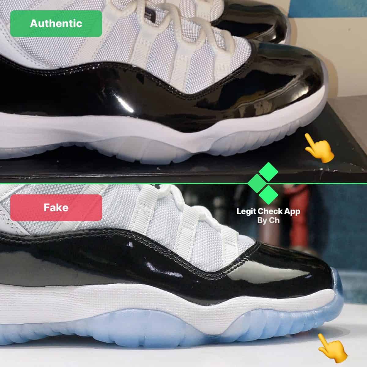 How To Spot Real Vs Fake Air Jordan 11 Concord (All Releases) - Legit