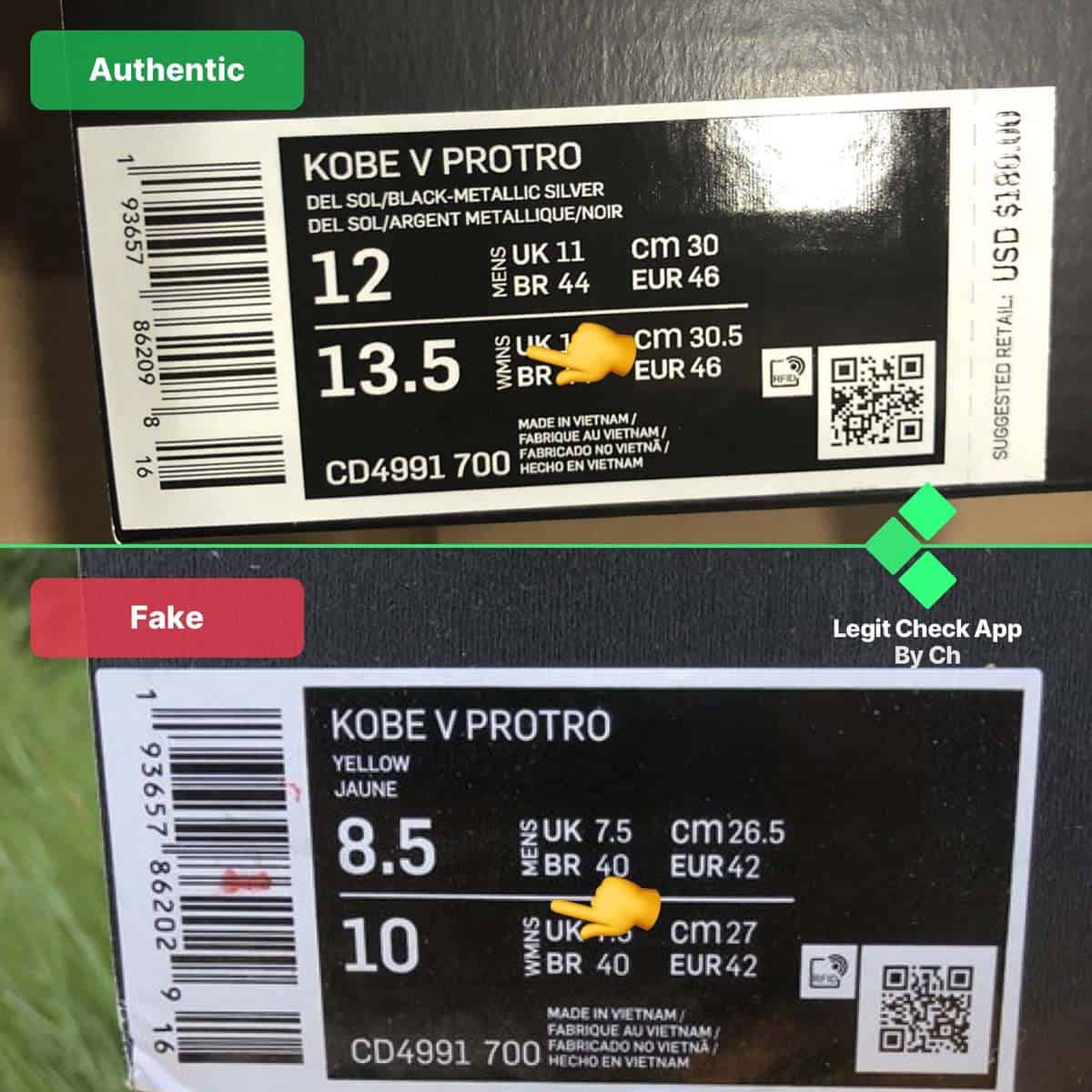 How To Spot Fake Kobe 5 Bruce Lee (2024) - Legit Check By Ch