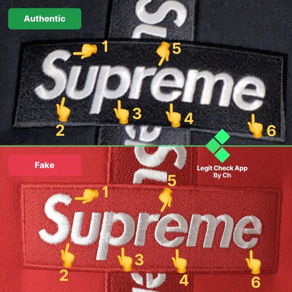 Supreme Cross Box Logo Real Vs Fake - How To Spot Fake Supreme Cross Bogo - Legit Check By Ch