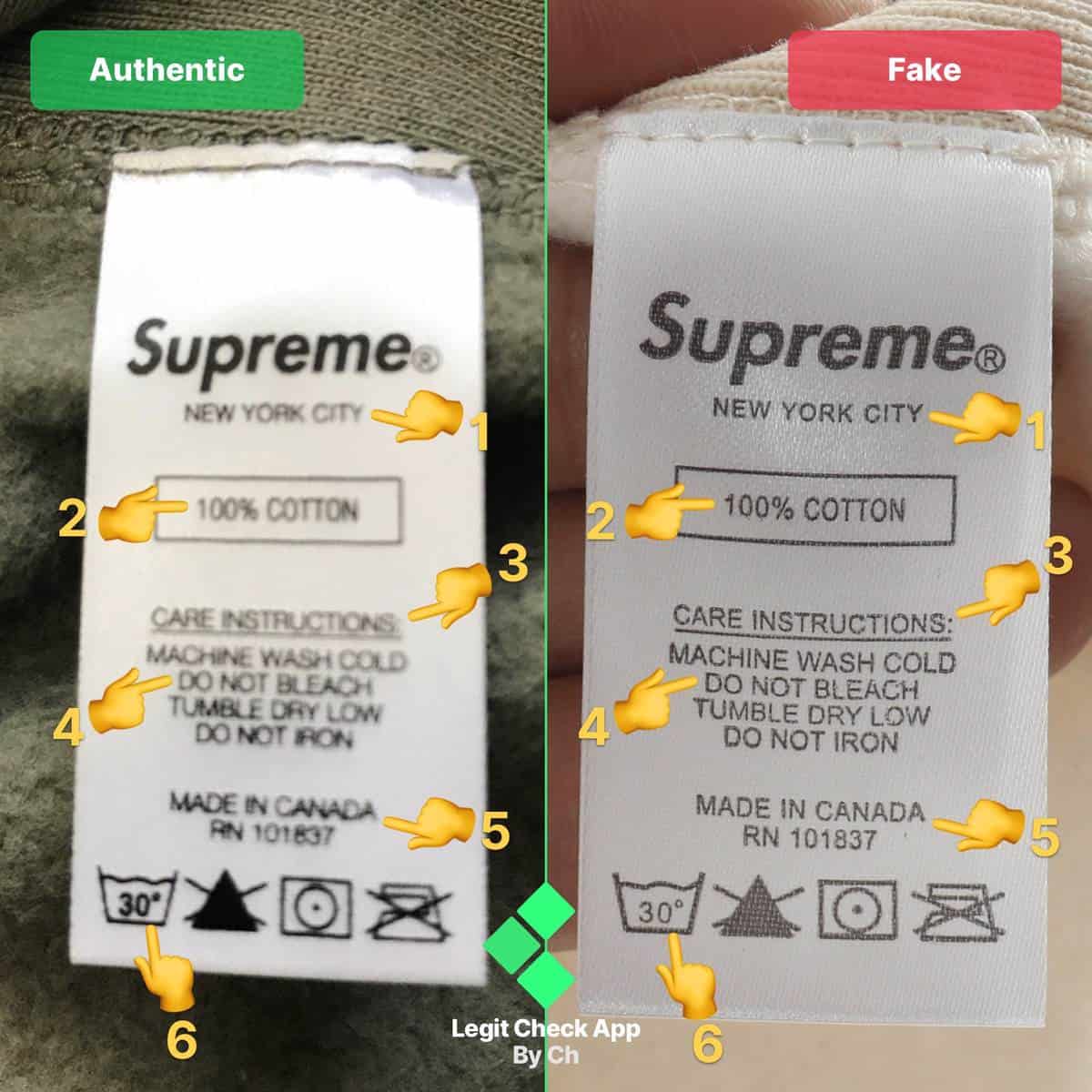 How To Spot Fake Supreme Box Logo - Fake Vs Real Supreme Bogo Hoodie -  Legit Check By Ch