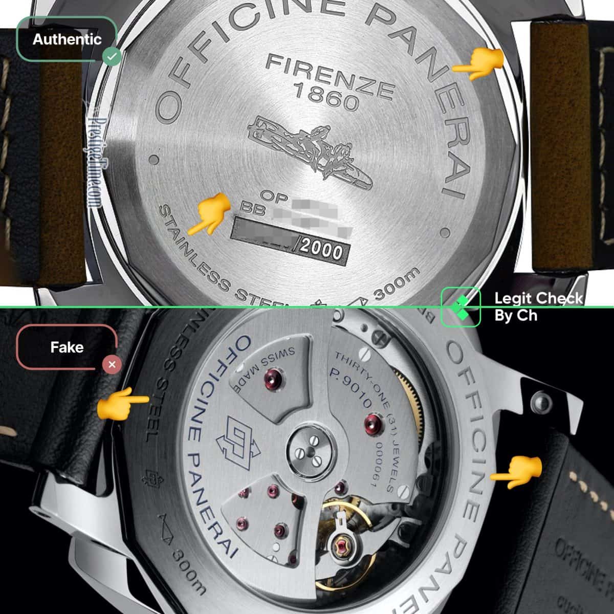 how can i spot a fake panerai watch