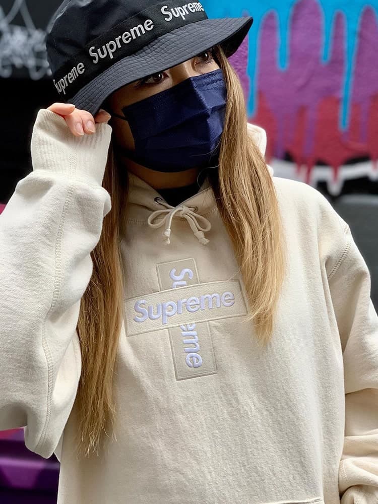 fake vs real supreme cross box logo hoodie