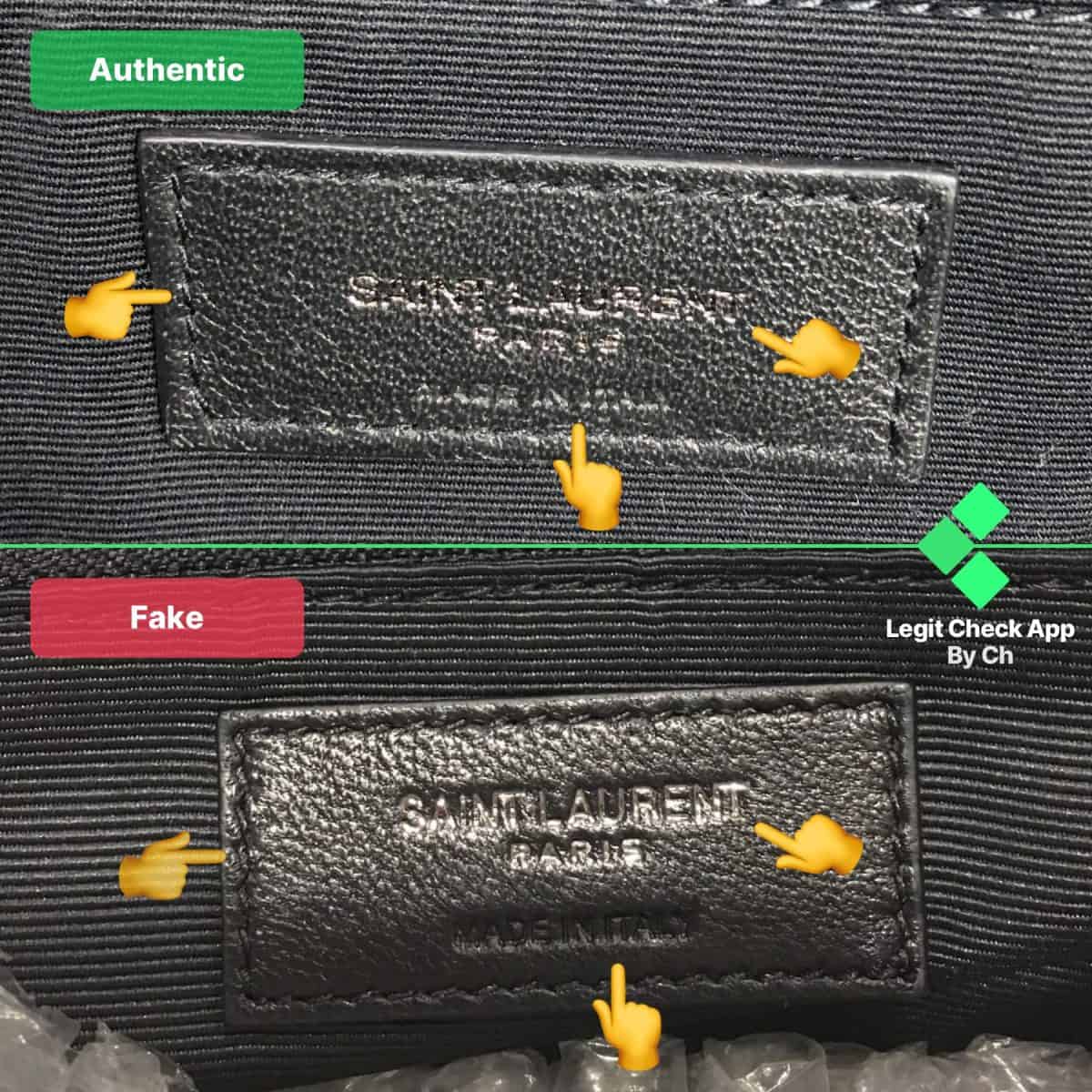 how to tell if saint laurent bag is real