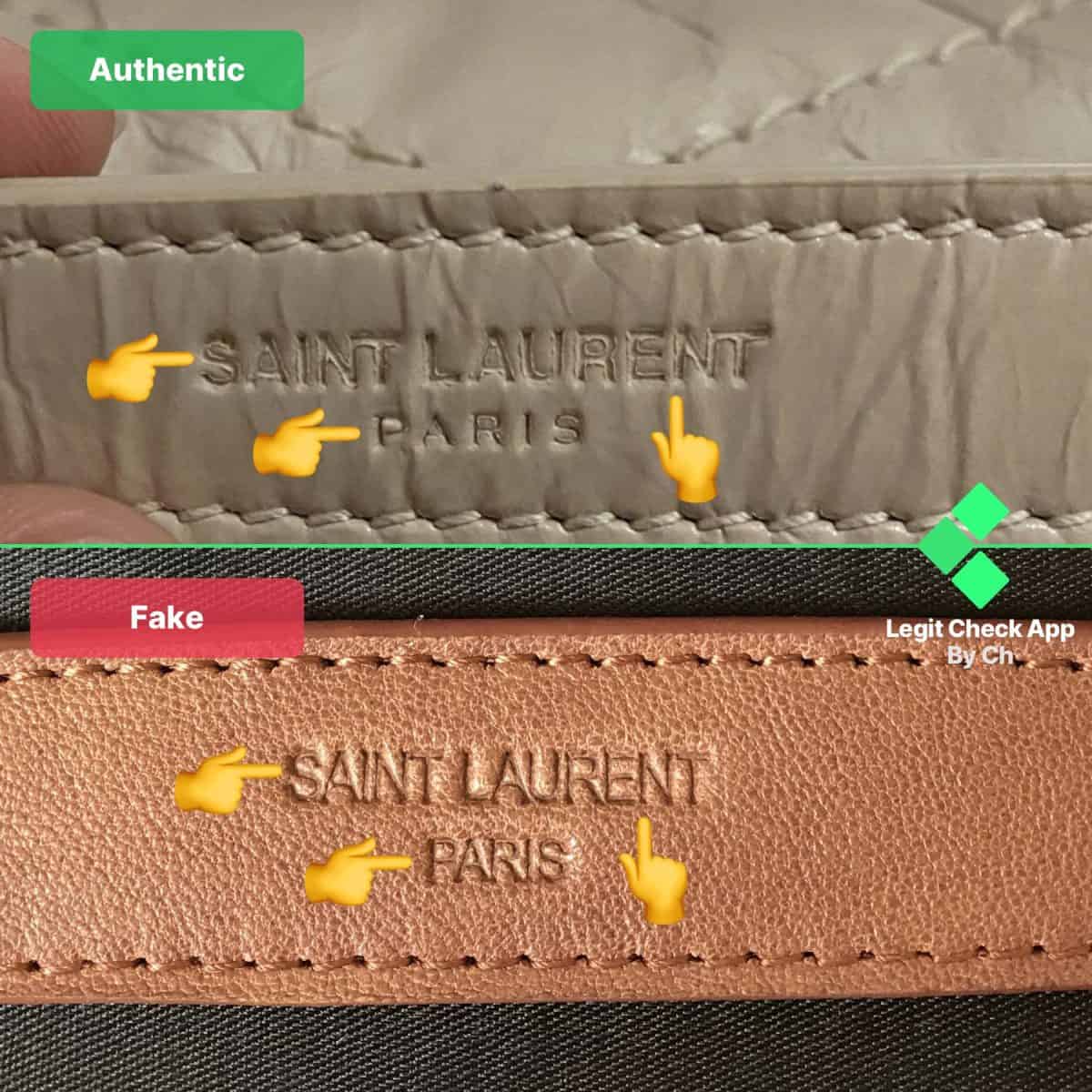 how to see fake ysl niki bags