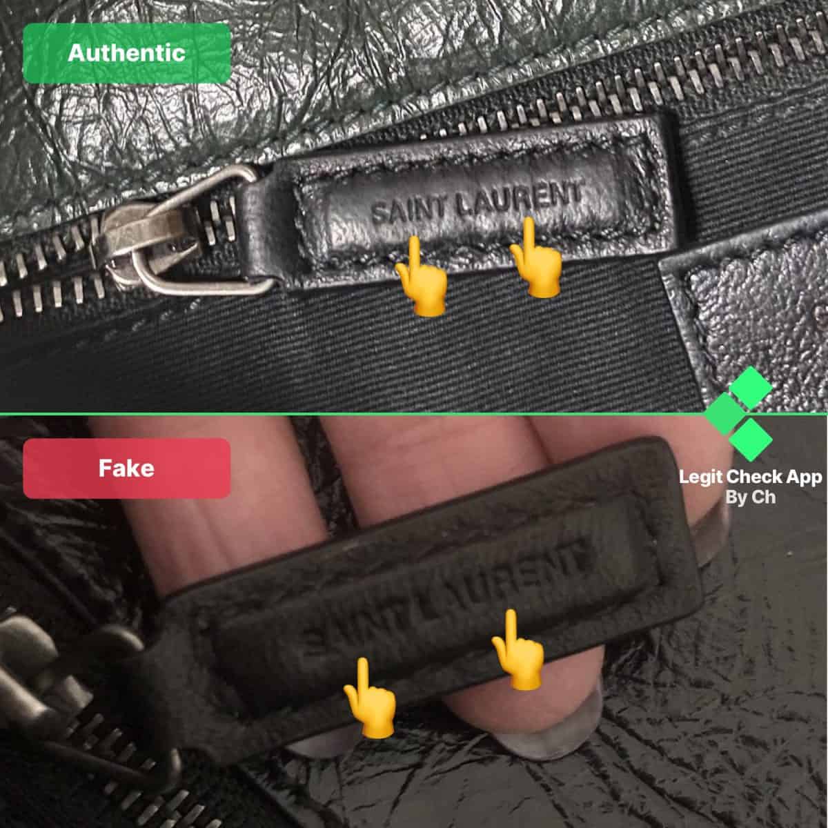 how to tell if a saint laurent bag is real