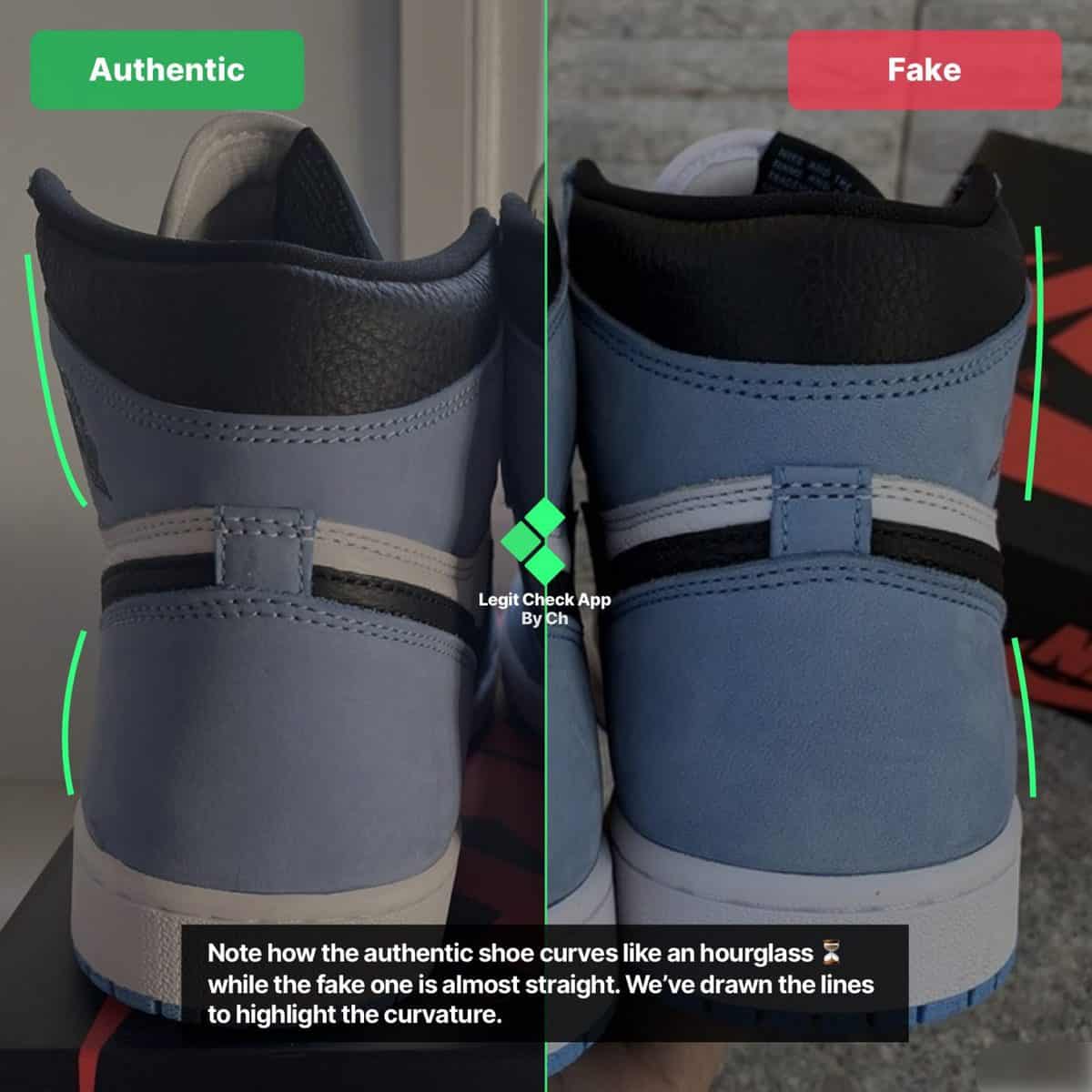 university blue real vs fake