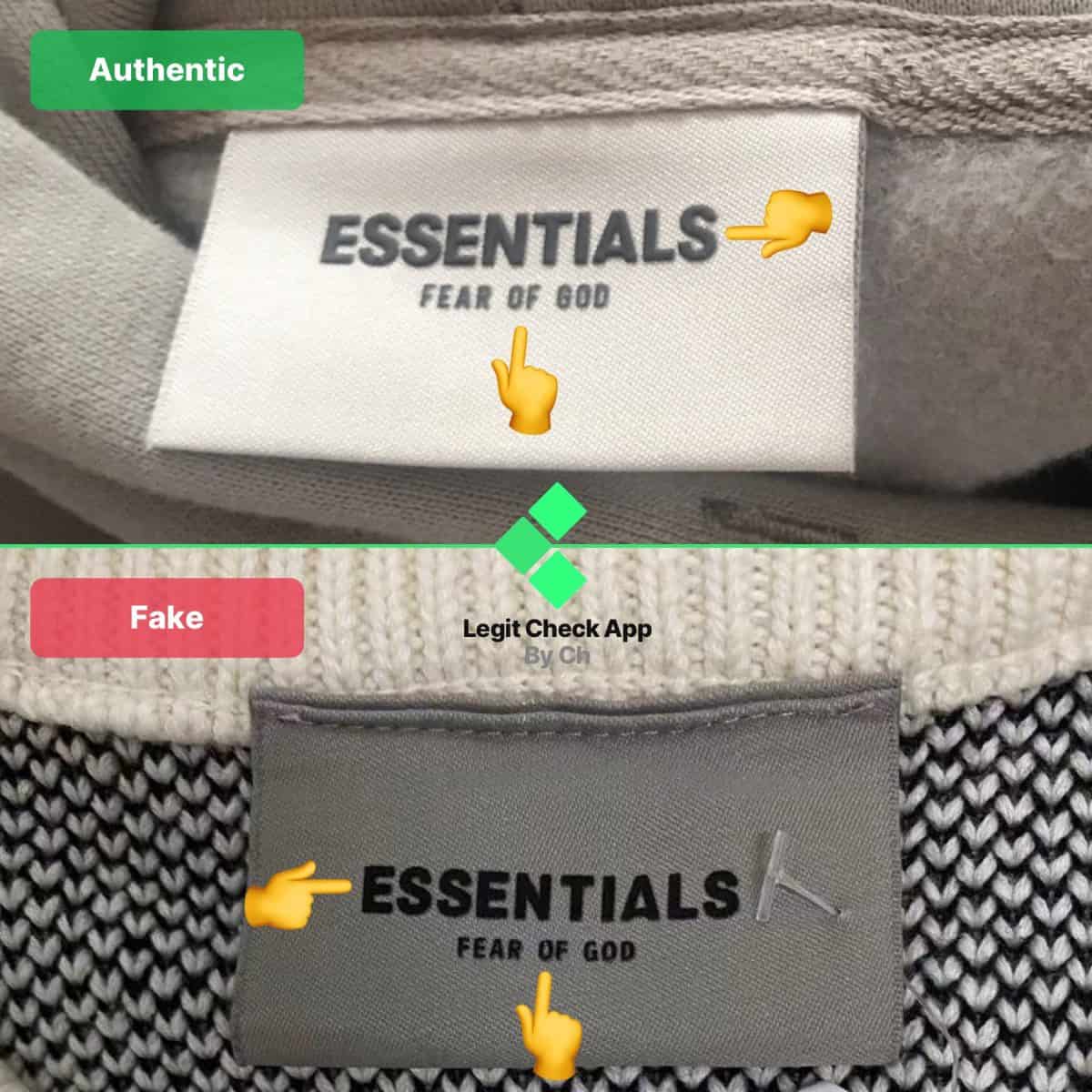 Real or fake essential sweatpants? : r/FearofGod