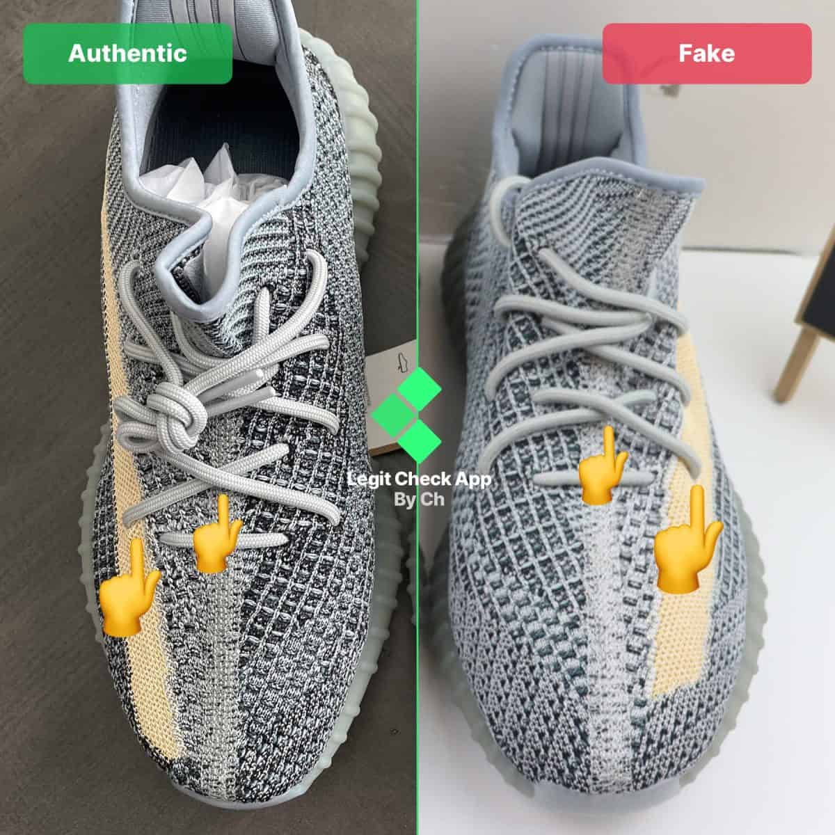 yeezy ash blue authenticity check guide
