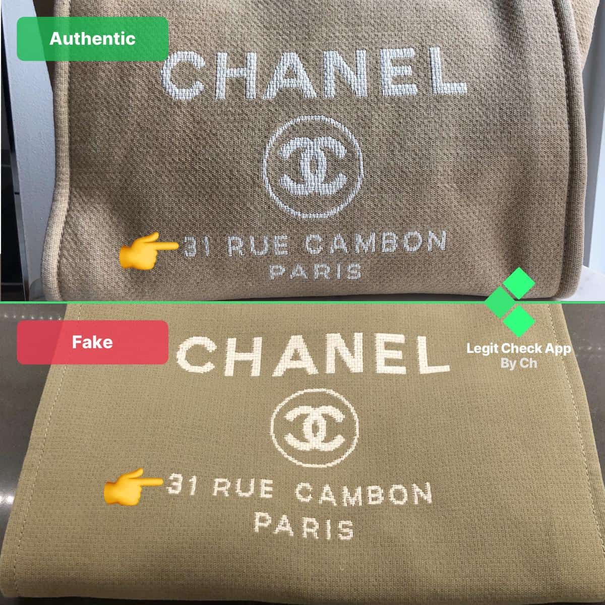 Introducir 32+ imagen chanel 31 rue cambon bag real vs fake