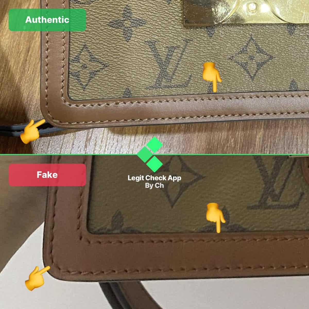 how to spot fake Louis Vuitton Mini Dauphine Bag
