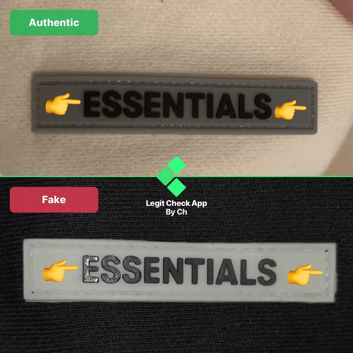 real vs fake essentials hoodie wash tag｜TikTok Search