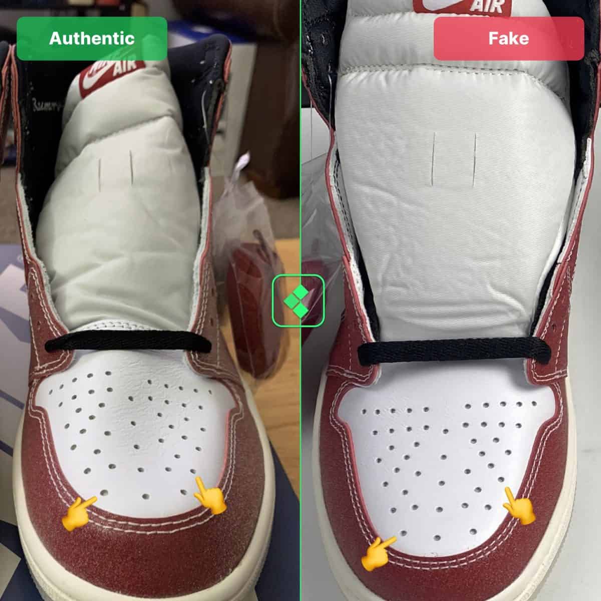 air jordan 1 trophy room authenticity check guide