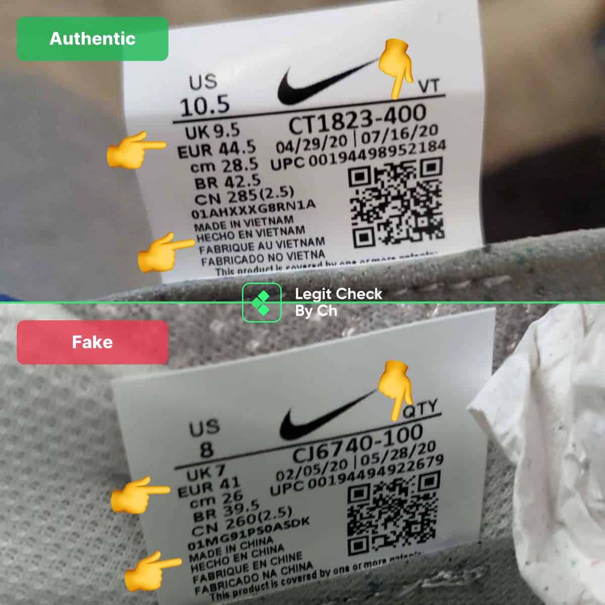 Nike Air VaporMax Fake Vs Real Guide - How To Spot Any Fake Nike ...