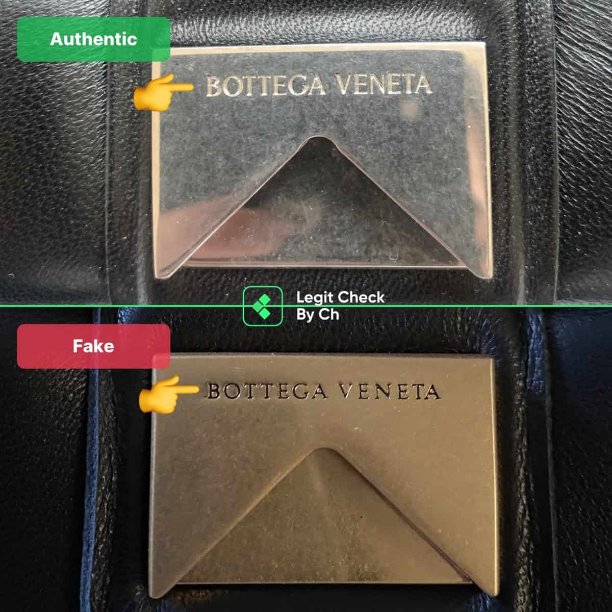 как распознать поддельные мягкие кассетные пакеты Bottega Veneta