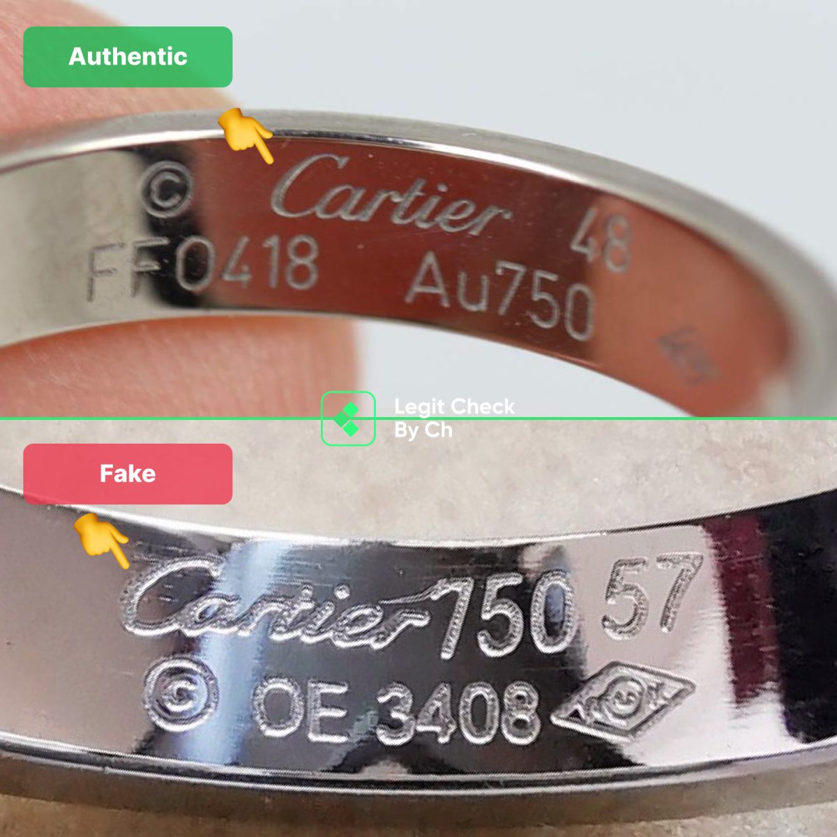 Cartier Love Ring Fake Vs Real Text