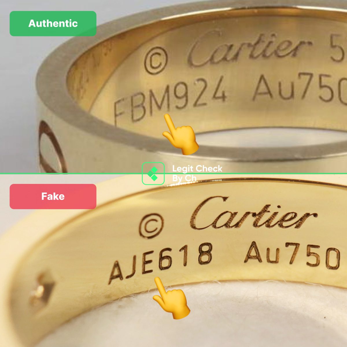 Cartier Love Ring Fake Vs Real Serial Number