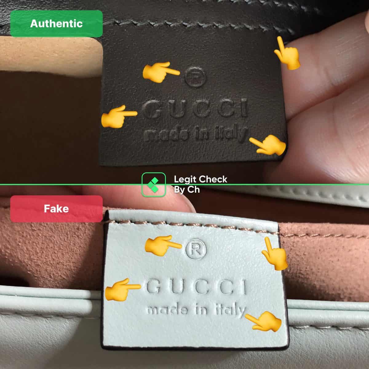geanta falsa vs reala Gucci