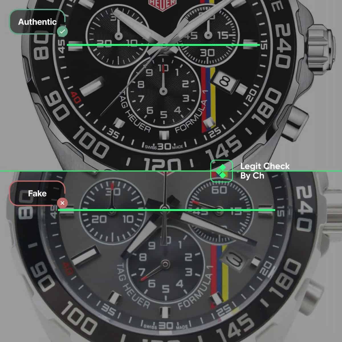 fake check tag heuer watch