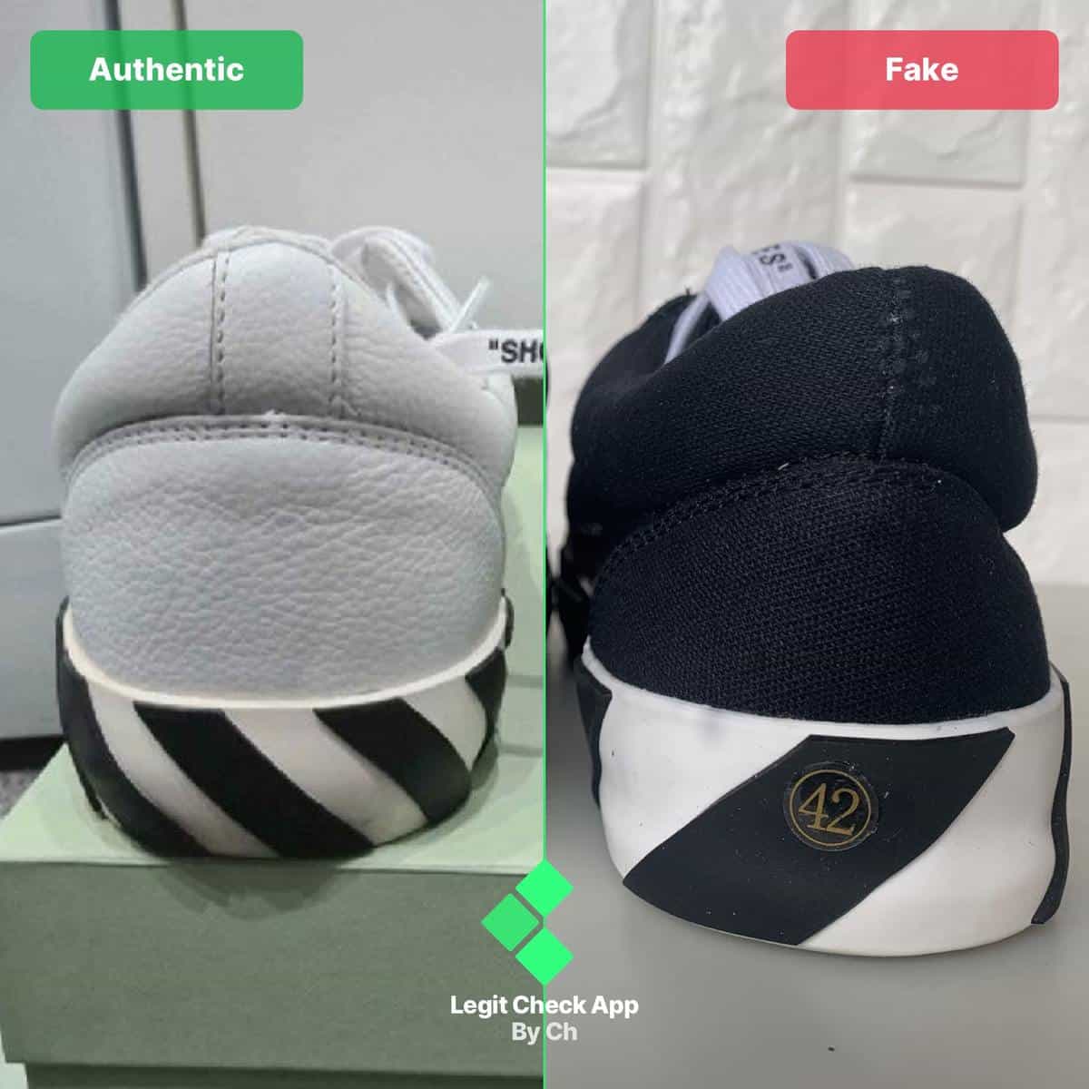 How Spot Fake Off-White Vulcanized Low Real Vs Fake OW Vulc Low - Legit By Ch