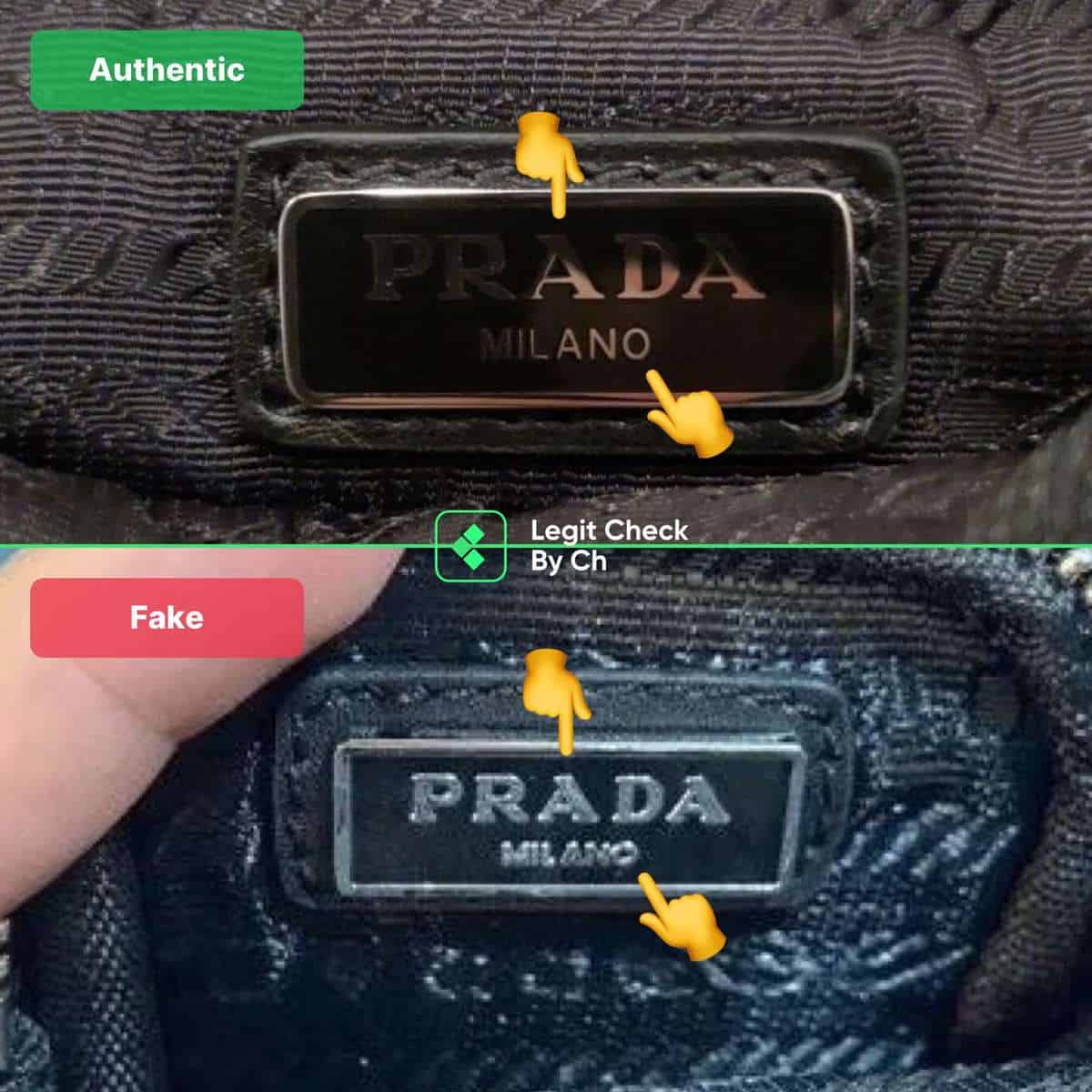 How to spot a REAL Prada with this one TRICK 👀 Boutique items VS item, Prada Bags