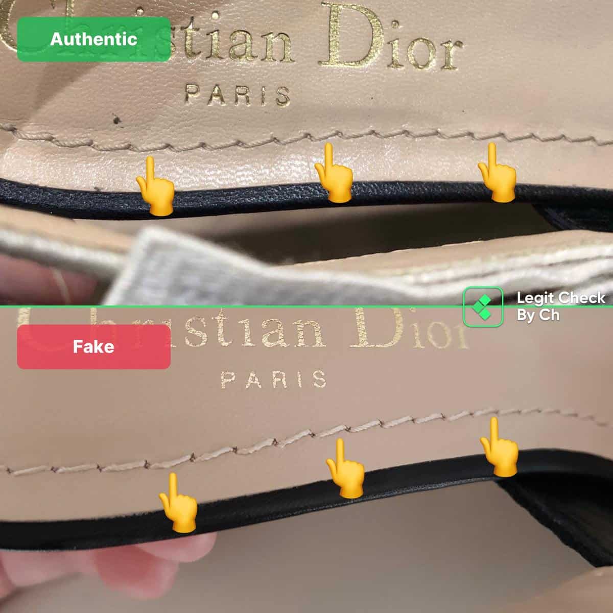 A closser look at Dior B30 Trainers Real VS Fake 🫠