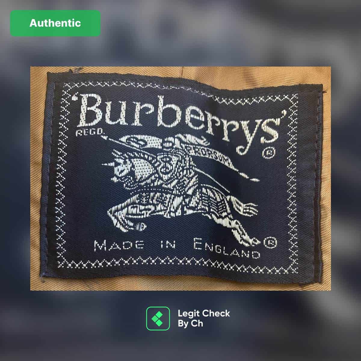 Please send help - this trench real or fake? The seller says “ Burberrys' ”  had an 's' in it before their re-brand in 1990 (which is true). I'm  skeptical of the