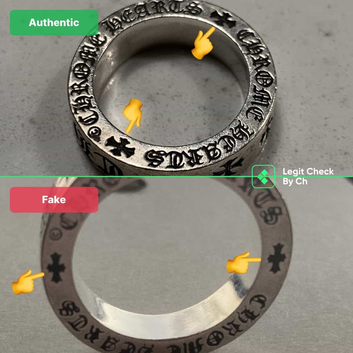 chrome hearts ring authenticity check guide