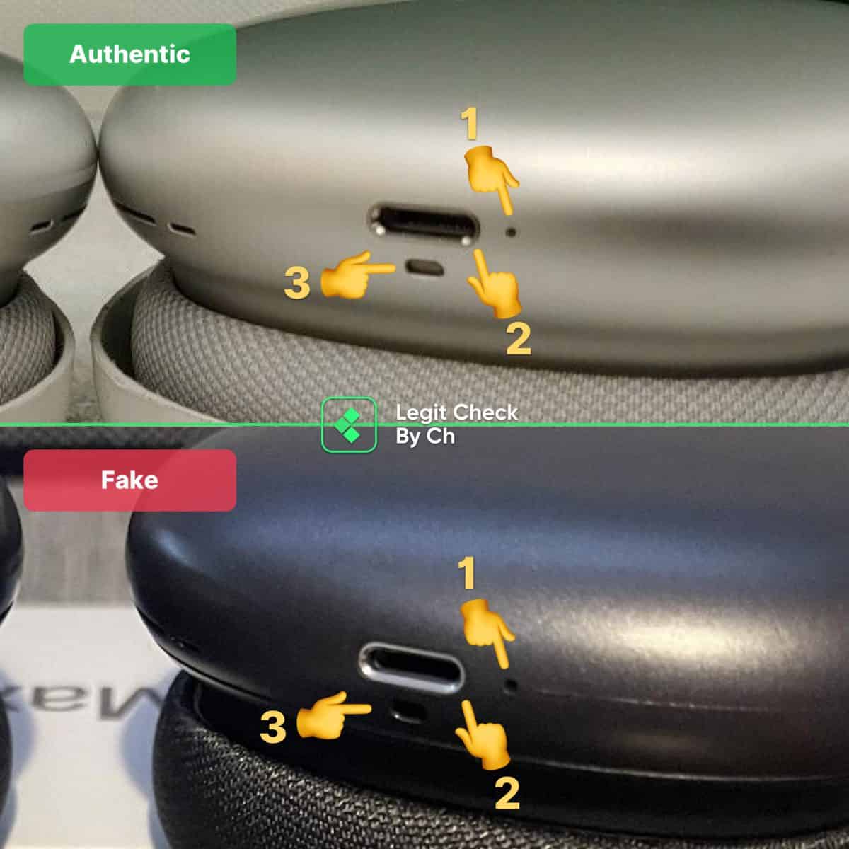 Airpod Max Real Vs Fake Case