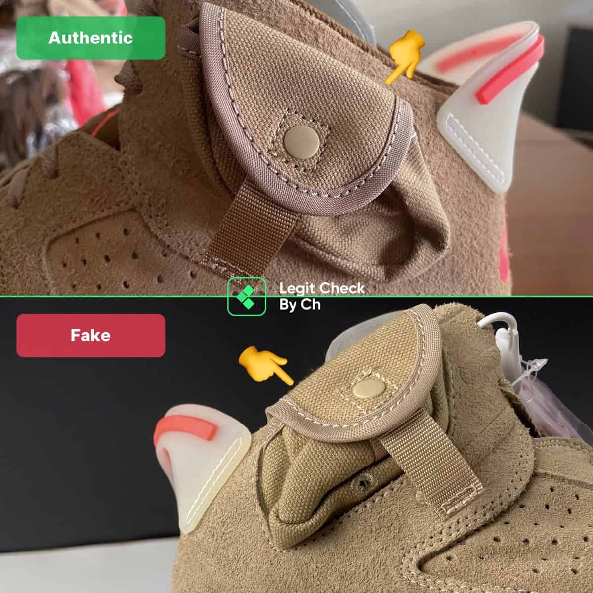 Jordan 6 Travis Scott British Khaki: Real Vs Fake (2024)