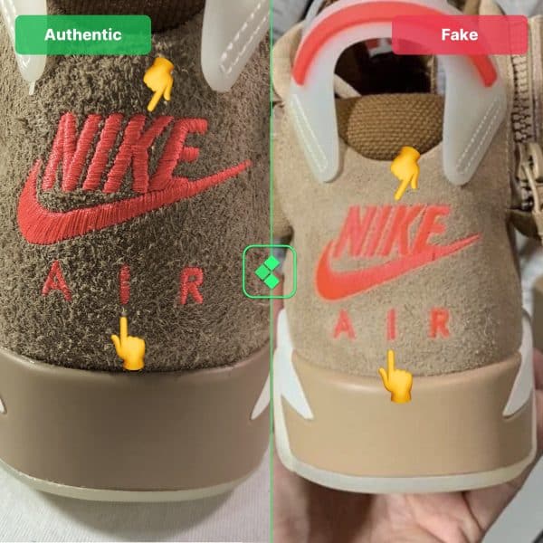 Jordan 6 Travis Scott British Khaki: Real Vs Fake (2024)