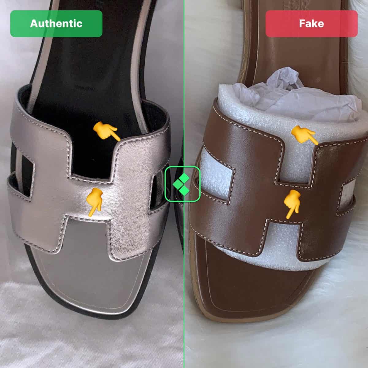 How to Spot Fake Hermes Sandals 