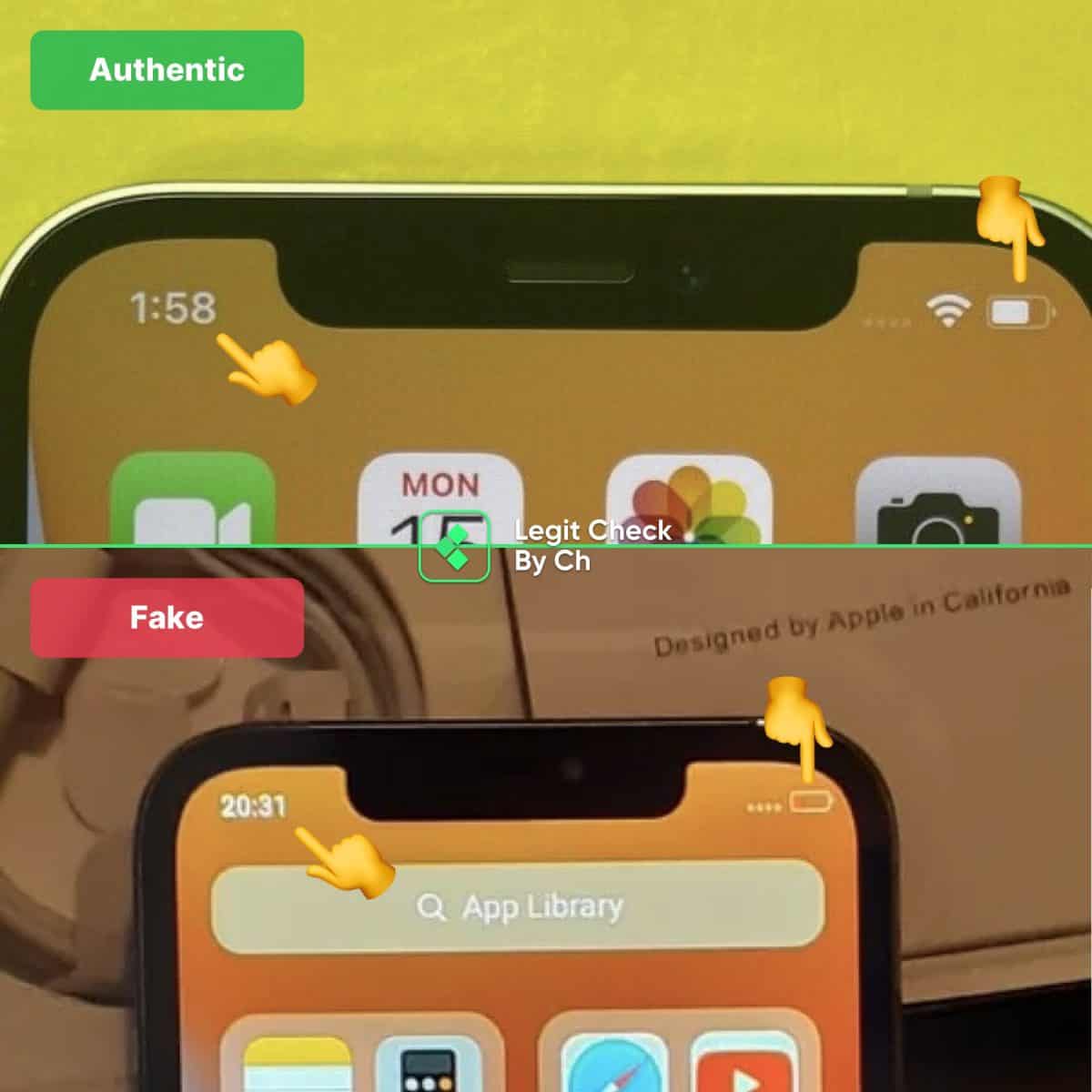 real vs replica apple iphone 12