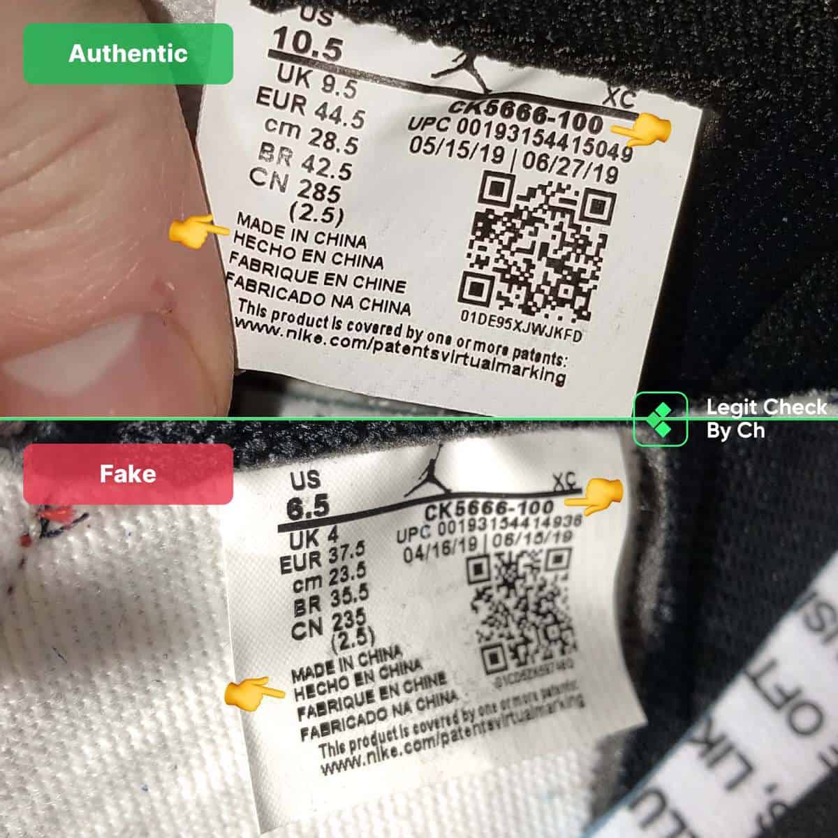 waterfall paddle Alice How To Spot Fake Air Jordan 1 High Fearless - Legit Check By Ch