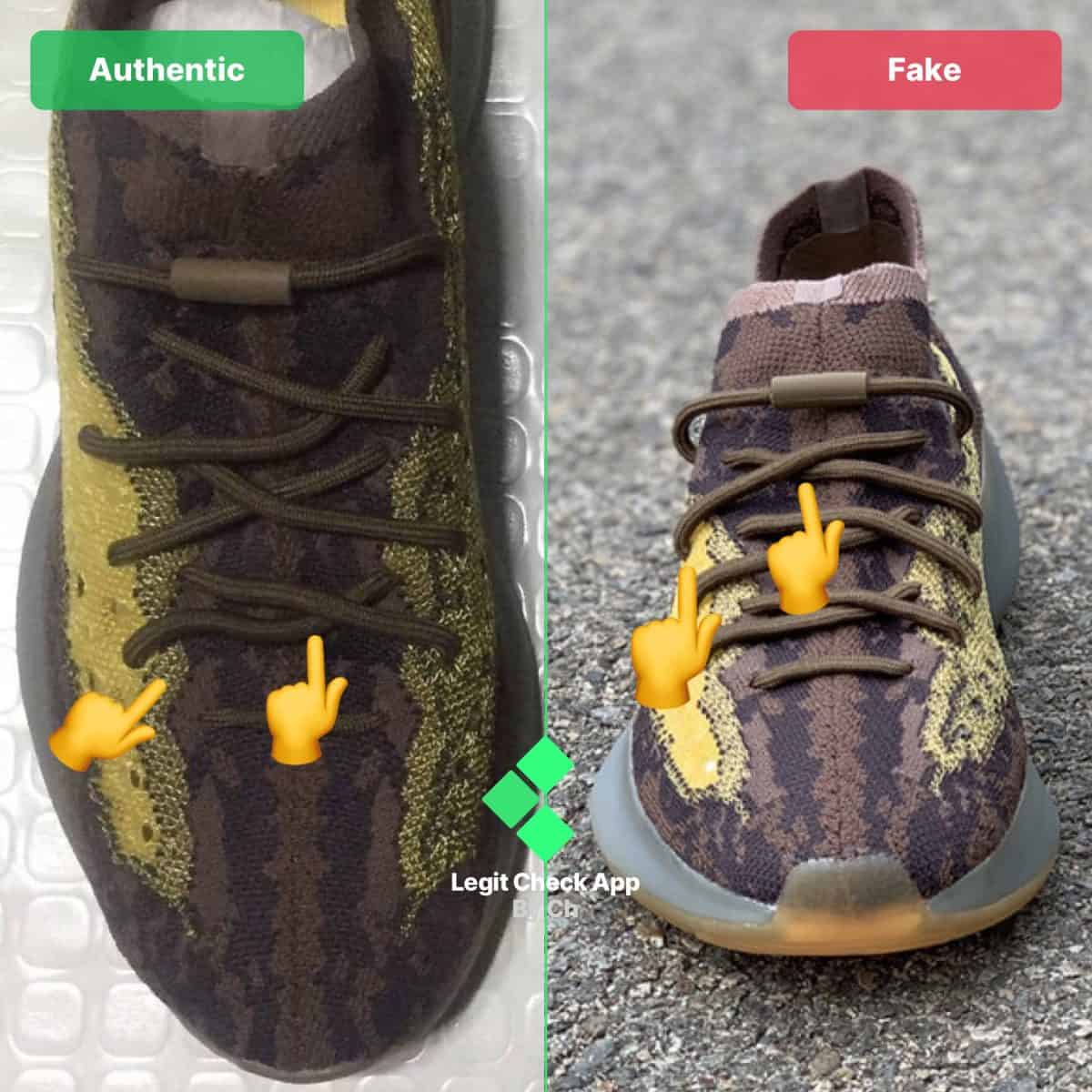 how to spot fake yeezy 380 lmnte
