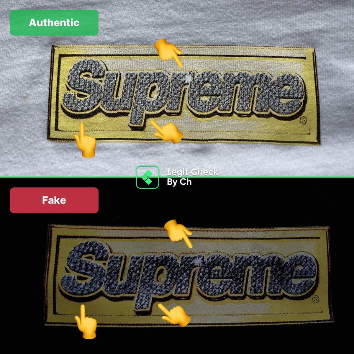How To Spot Fake Supreme Bling Box Logo T-Shirts And Hoodies - Legit Check  By Ch