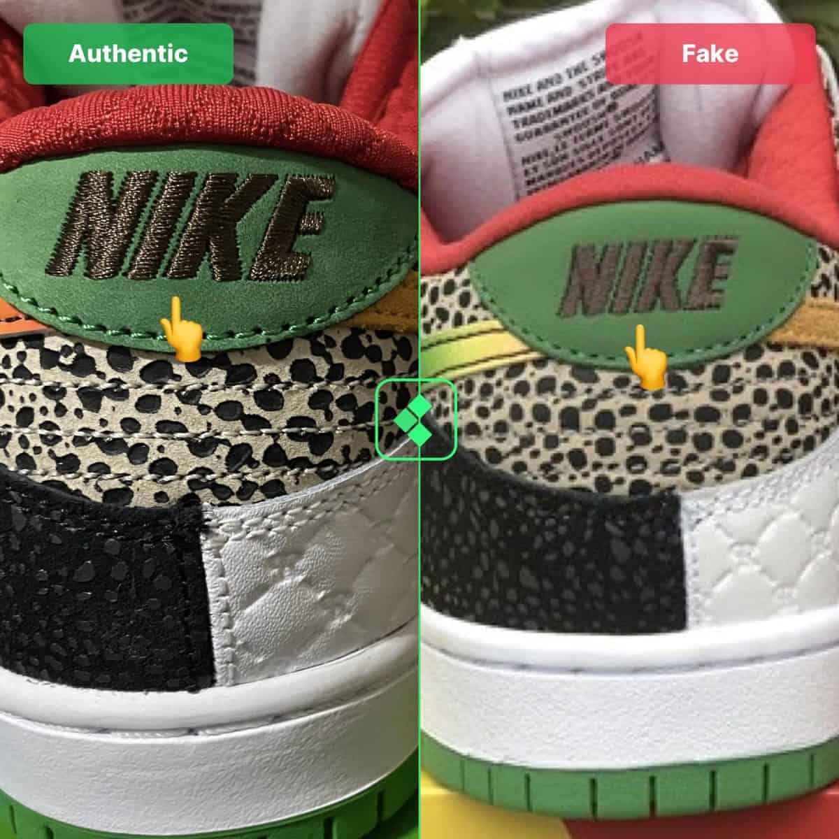 how to spot fake what the p-rod dunks