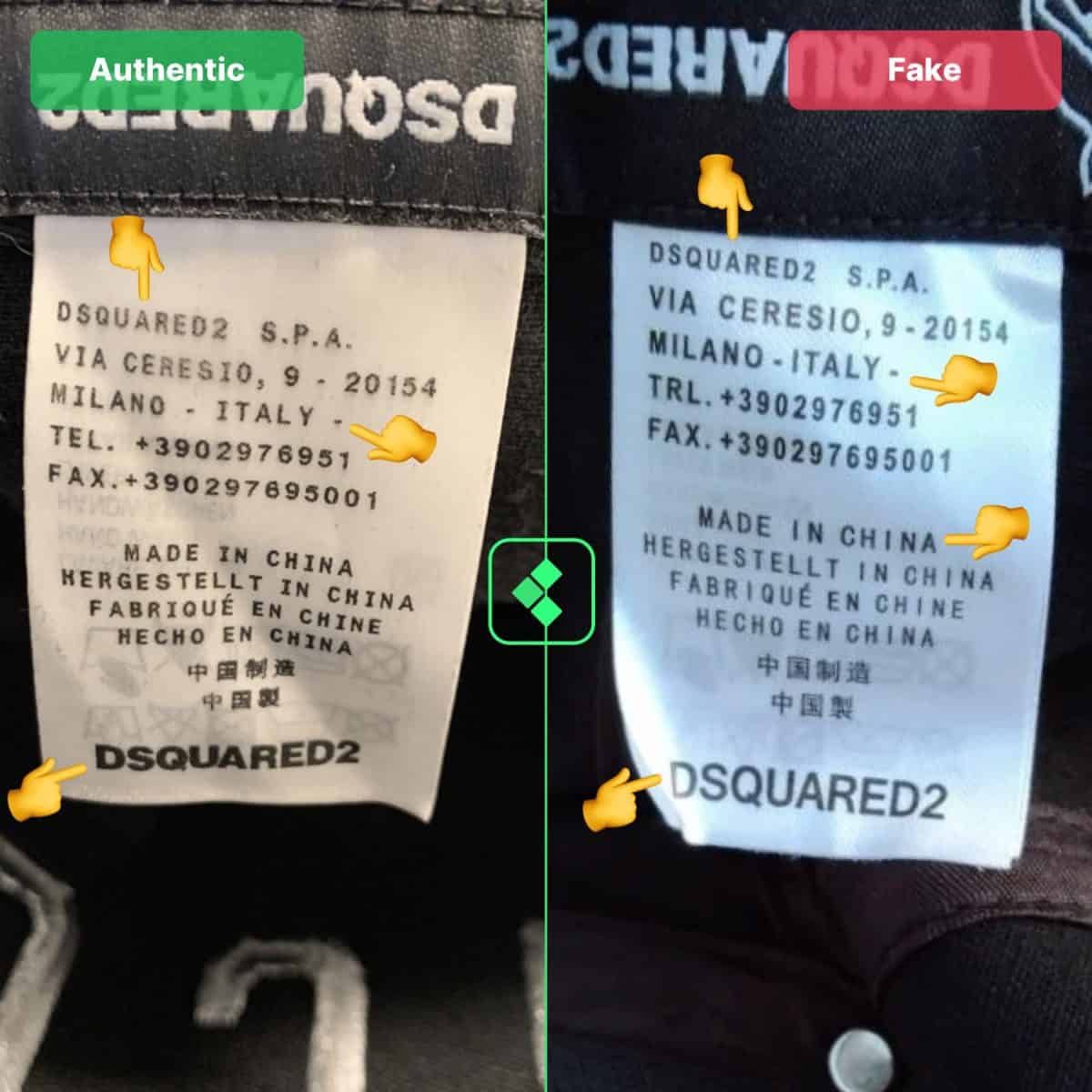 dsquared2 icon hat real vs fake guide