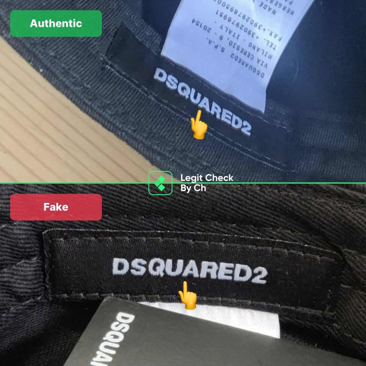 how to spot fake dsquared hats