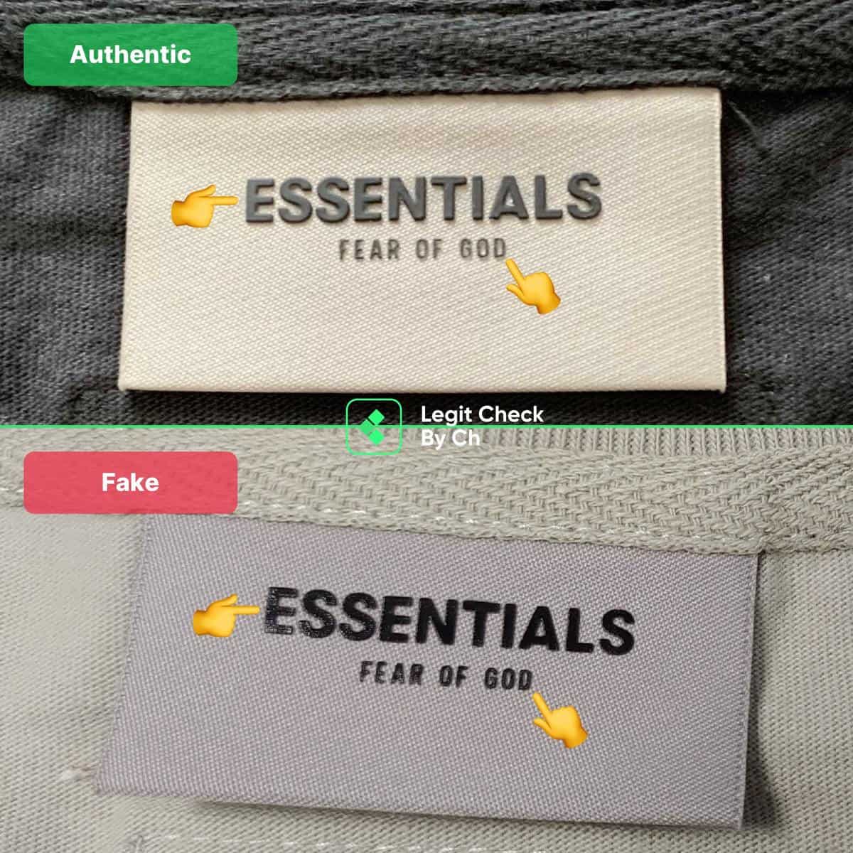 authentic vs fake