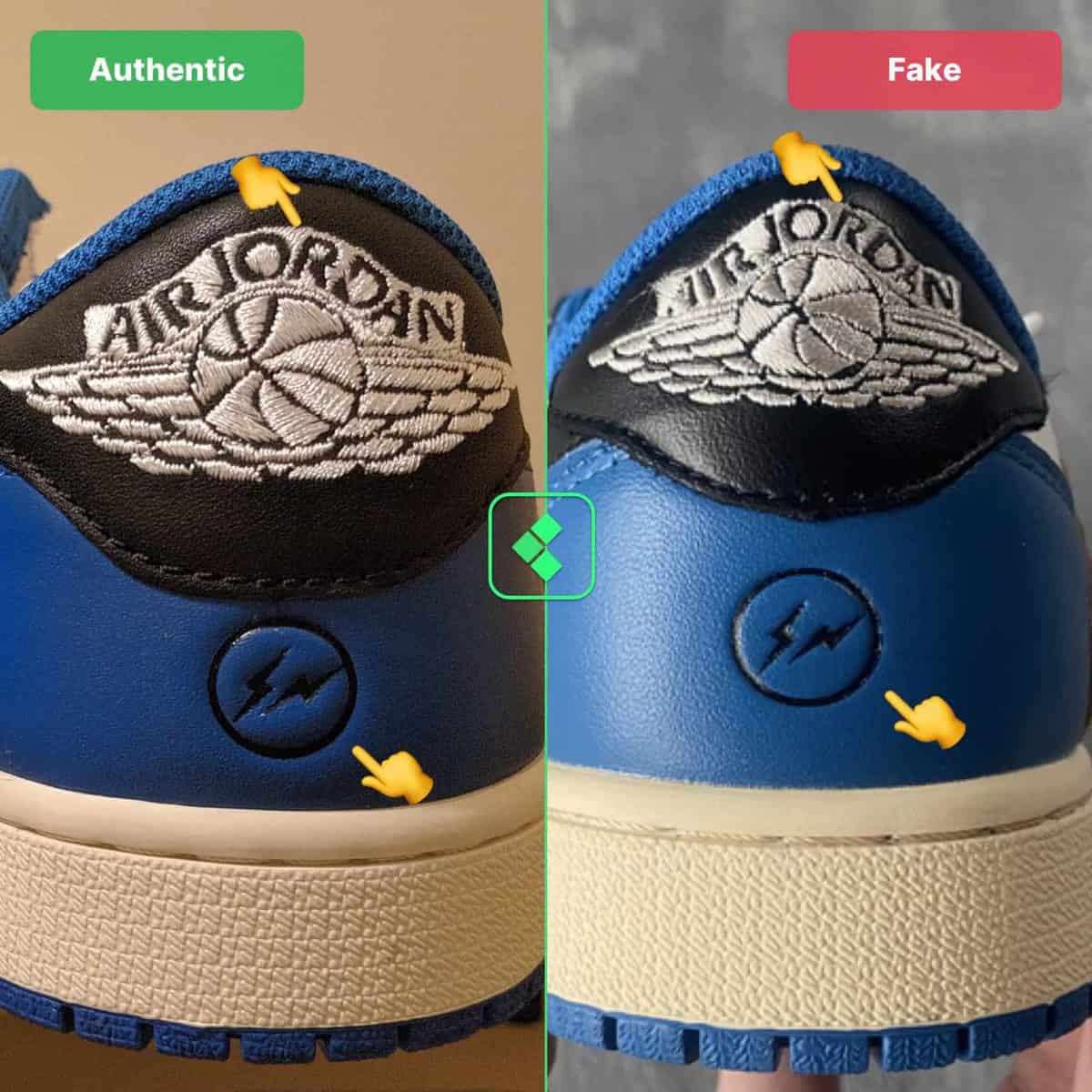 Travis Scott x Fragment Jordan 1 Low Fake Vs Real (2024)