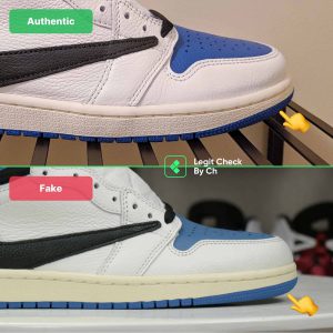 How To Spot Fake Fragment Travis Scott Air Jordan 1 High - Legit Check