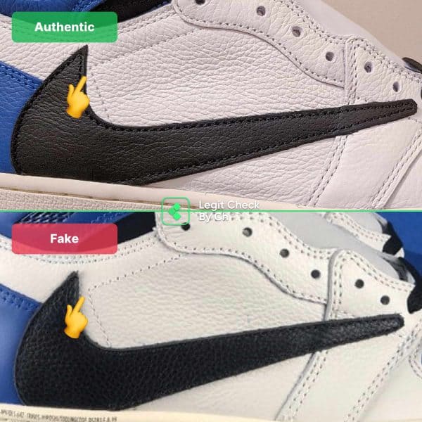 How To Spot Fake Fragment Travis Scott Air Jordan 1 High - Legit Check