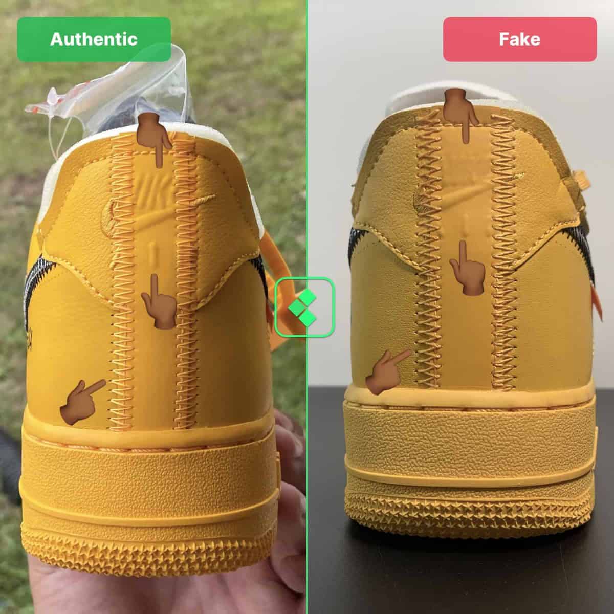 off-white air force 1 yellow authentication guide