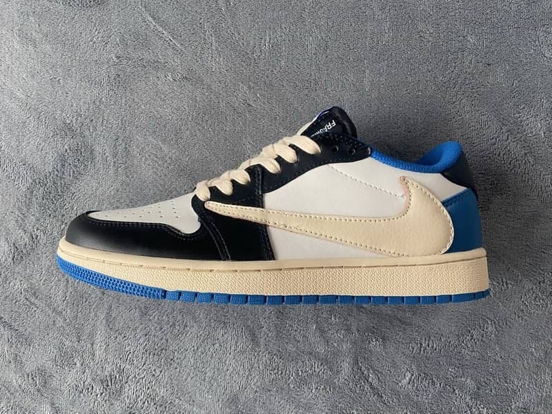 A LV Leather-Constructed fragment design Air Jordan 1 Sample Has