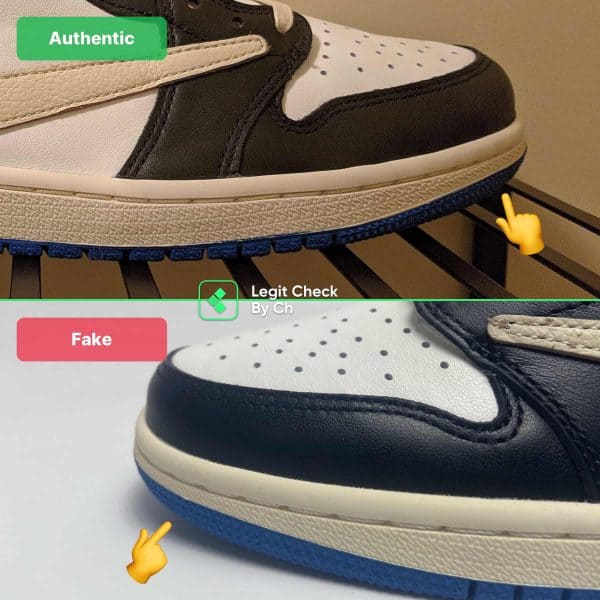 Travis Scott x Fragment Jordan 1 Low Fake Vs Real (2023)