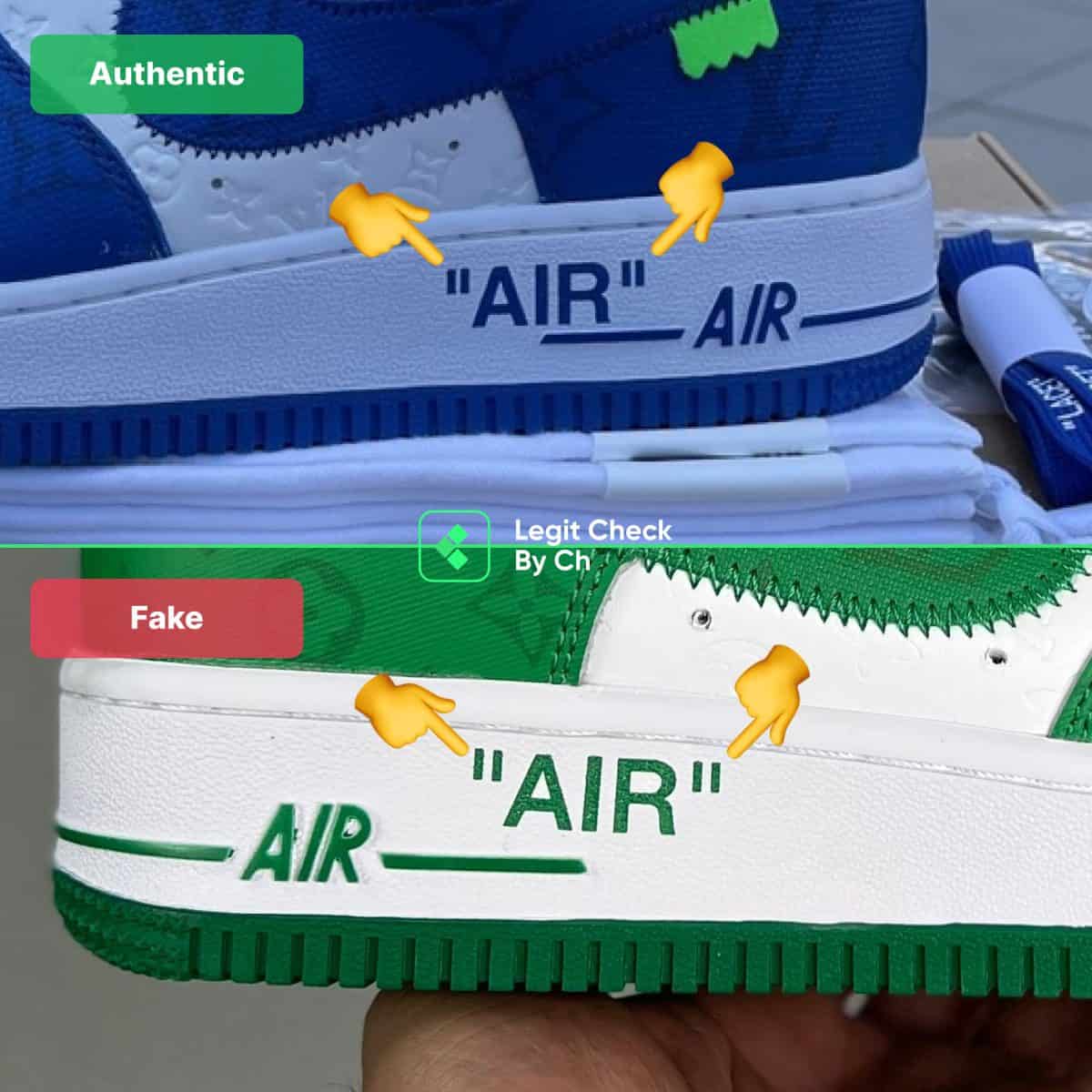 Louis Vuitton Air Force 1 Fake Vs Real Guide