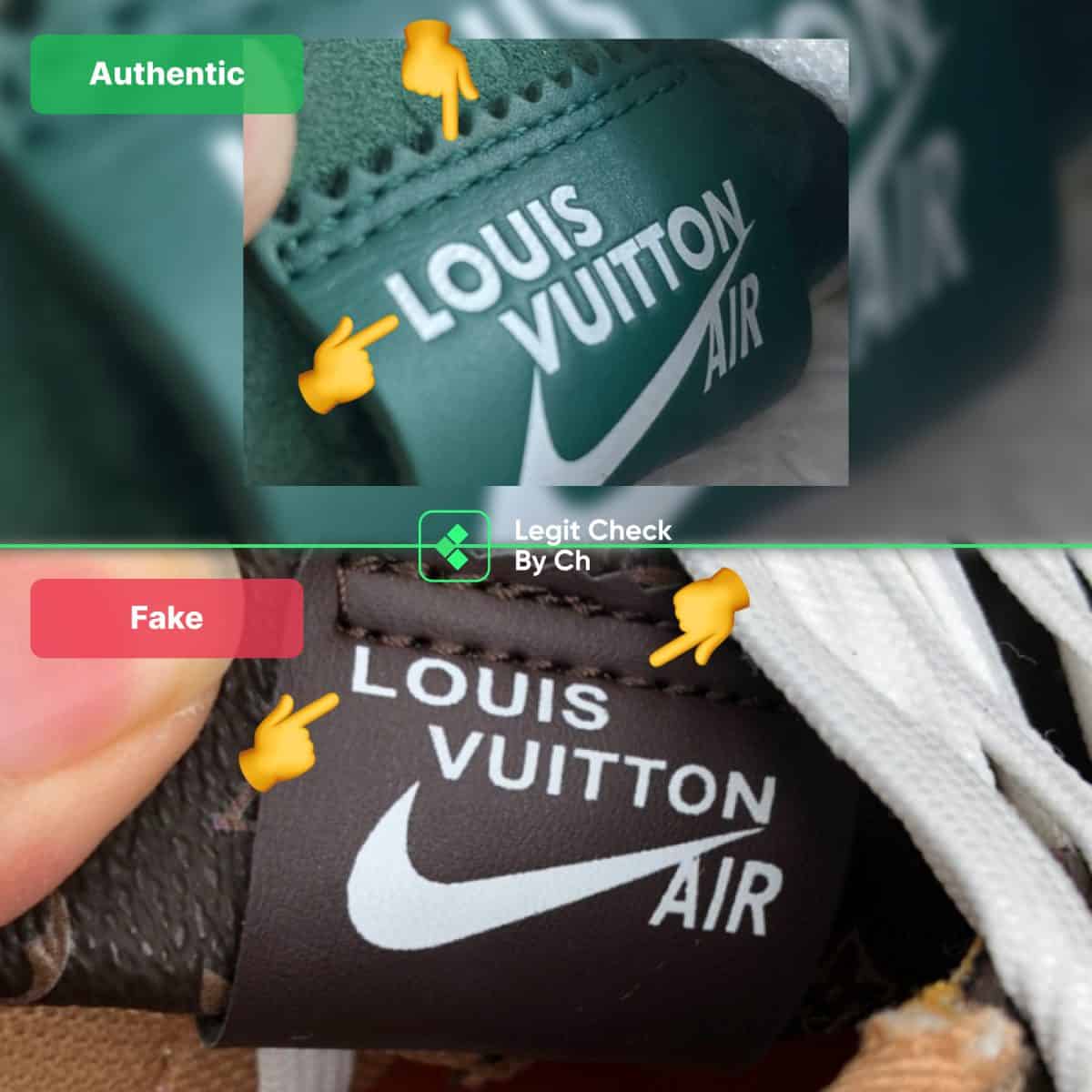Fake Louis Vuitton Air Force 1